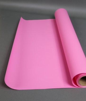 Матовая пленка "Фаворит" однотонная, 50 мкр, 50 см х 10 м, ярко-розовый  8534М