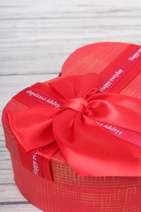 Набор коробок "Happy everyday" 3 шт,22*20*9; 18.5*17*7.5; 16*14*6, красный 0762Н
