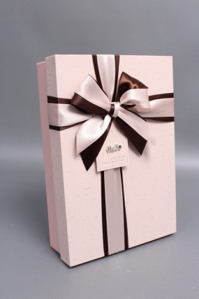 Набор коробок подарочных из 3шт - 33,5*25*11,5, 29*21*9, 24,5*17*6,5 см, светло-розовый 7423М