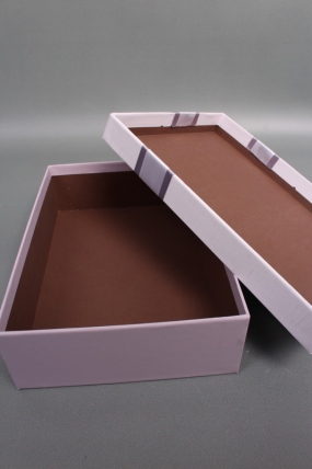 Набор коробок подарочных из 3шт - 33,5*25*11,5, 29*21*9, 24,5*17*6,5 см, светло-сиреневый 7430М