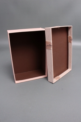 Набор коробок подарочных из 3шт - 22,5*16*9,5, 20*14*8, 17,5*12,5*6,5 см, св.розовый 7591М