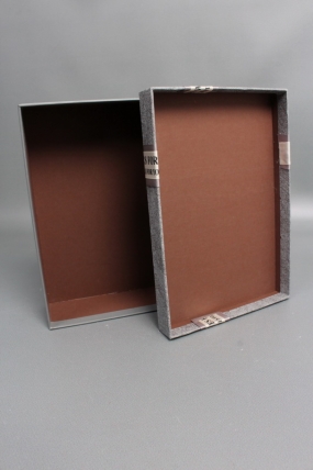 Набор коробок подарочных из 3шт - 33,5*25*11,5, 29*21*9, 24,5*17*6,5 см, св.серый 7645М