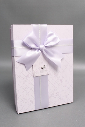 Набор коробок подарочных из 3шт - 29*21*9,5, 26*19*8, 23*17*6,5 см, св.сиреневый 7751М