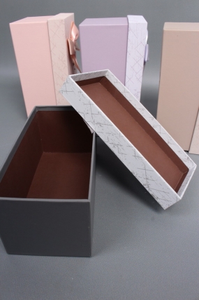 Набор коробок подарочных из 4шт ассорти - 21*10,5*9,5,  7812М