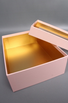 Набор коробок подарочных с бантиком из 3шт - 33,5*25*11,5, 29*21*9, 24,5*17*6,5,  св.розовый 6327М
