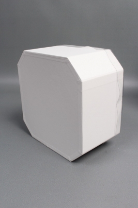 Набор коробок, с прозрачной крышкой, 3 шт., 24,5x24,5x13,5 см/ 22x22x12 см/19x19x10,5 см, белый2453М