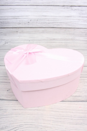 Набор коробок "Сердце с бантом" 3шт, 31*28*12cm, 27*24*10cm, 23*20*9cm, красный 2024Н