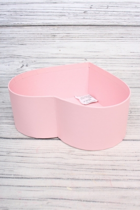 Набор коробок "Сердце", с прозр. крышкой, 3 шт., 23x20,7x9 см, 20,7x18,4x8 см, 18,4x16,1x7 см, розов