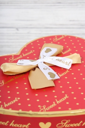 Набор коробок "Sweet heart" Сердце 3 шт, 25.3*11.2H; 23*10H, 21.6*8.3H, красный 0649Н