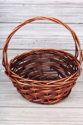 Набор корзин плетеных (ива) 3шт, D40xH17,5/40CM, D34xH15/35CM, D28xH13/30CM, 3 шт., коричневый 7969М