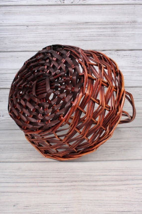 Набор корзин плетеных (ива) 3шт, D40xH17,5/40CM, D34xH15/35CM, D28xH13/30CM, 3 шт., коричневый 7969М