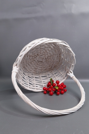 Набор корзин плетеных из 3(ива): D44xH16xHH46 BD33, D38xH14xHH38 BD29, D31xH12xHHH34 BD24  бел 6231