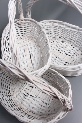 Набор корзин плетеных из 3шт(ива): 42x30xH13/17xHH36; 35x26xH10/15xHH32; 30x20xH9/13xHH27  1655М