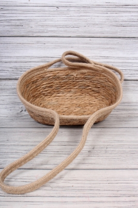 Набор корзин плетеных (рогоз) из 3шт , 35x30x16x40см, 32x23x14x36см,27x16x12x32 см, 0888М