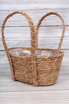 Набор корзин плетеных (рогоз) из 3шт , 35x27x16x35см, 31x23x14,5x32см,27x19x13x29см, 9601М