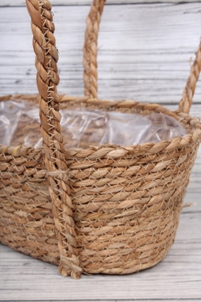 Набор корзин плетеных (рогоз) из 3шт , 35x27x16x35см, 31x23x14,5x32см,27x19x13x29см, 9601М