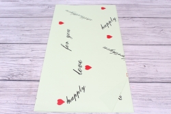 Набор пленки "HAPPY LOVE" 58*58см/10л, мятный 3995Н