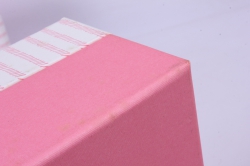 набор подарочных коробок  из 3шт - прямоугольник  21x15x10, белая с розовыми полосками 00061972