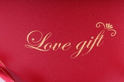 Набор подарочных коробок из 3шт - Цилиндр "Love gift"  красный    D35