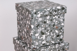 Набор подарочных коробок из 10шт - КУБ  "Каменная крошка" 26,5*26,5*26,5см  SY601-1798