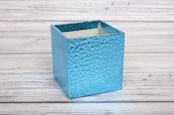 Набор подарочных коробок из 10шт - КУБ  "Синий" 26,5*26,5*26,5см  SY601-BLUE