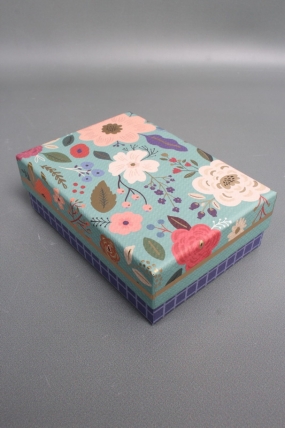 Набор подарочных коробок из 10шт - Прямоугольник Цветы 36*26*10  К116А