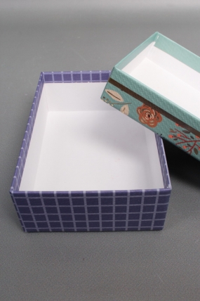 Набор подарочных коробок из 10шт - Прямоугольник Цветы 36*26*10  К116А