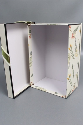 Набор подарочных коробок из 3шт - Прямоугольник Гербарий 29*22*13см   К233