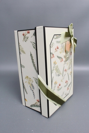 Набор подарочных коробок из 3шт - Прямоугольник Гербарий 29*22*13см   К233