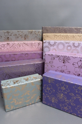 Набор подарочных коробок из 10шт - Прямоугольник Графит  36*26*10  К114