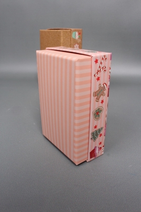 Набор подарочных коробок из 10шт - Прямоугольник НГ Новогодний декор с тиснением 37*27*11  N2511