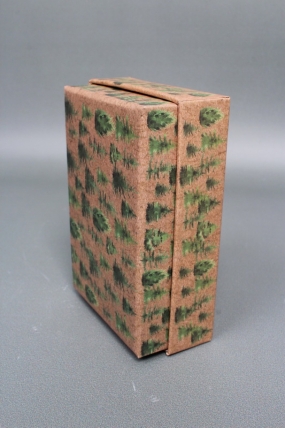 Набор подарочных коробок из 10шт - Прямоугольник НГ Ягодки на крафте 37*27*11  N2505