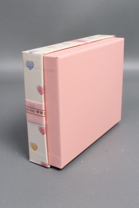 Набор подарочных коробок из 3шт - Прямоугольник Сердечки 24*19*8,5  К223