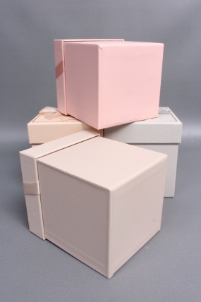 Набор подарочных коробок из 4шт ассорти 11,5*11,5*12,5,   6396М