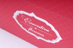 Набор подарочных коробок  из 3 шт - Квадрат Шкатулка тиснёная Executive flowers красная 