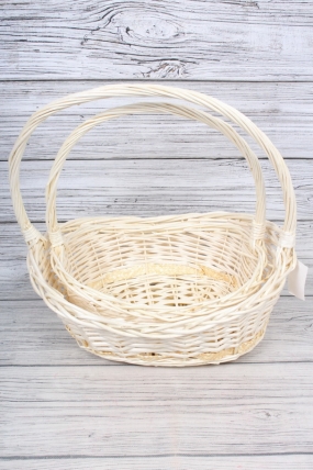 Н-р корзин плетеных (ива) из 2шт :34x25x11Hx39HH,  39x30x12Hx43HH   2036М