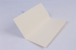 открытка люкс гжель+ букет ромашек 21x10cm