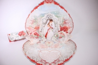 открытка сердце &quot;с днем свадьбы&quot; большое 35x42см (1)