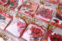 аксессуары открытки на планжете (набор 240шт) микс 6002