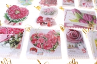 аксессуары открытки на планжете (набор 240шт) микс 6002