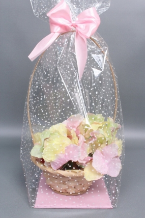 Пакет с жестким дном с белым рис. №1,5 ( 14*14*53) (12шт в уп)