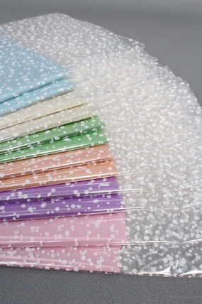 Пакет с жестким дном с белым рис. №1,5 ( 14*14*53) (12шт в уп)