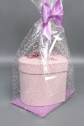 Пакет с жестким дном с белым рис. №2  ( 11*17*54,5) (12шт в уп)