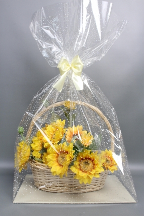 Пакет с жестким дном с белым рис. №5  ( 28*40*86) (12шт в уп) Пк05-00-0000