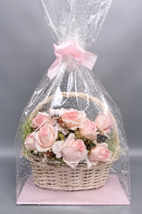 Пакет с жестким дном с белым рис. №4  ( 22*28*69) (12шт в уп)  Пк04-00-0000