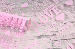 Пленка цветная Love 70см розовый	(200гр) 00054788