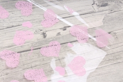 Пленка цветная Сердца Love is 70см  розовый	(200гр) 6049676