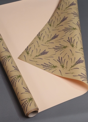 Пленка "Лаванда" 65 мкм, 60см*10м. Нежно-персиковый 7029Н