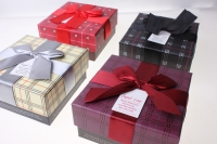 подарочная коробка (цена за 1 шт.) ассорти квадрат клетка 11,5х11,5х5,5см 1036-31