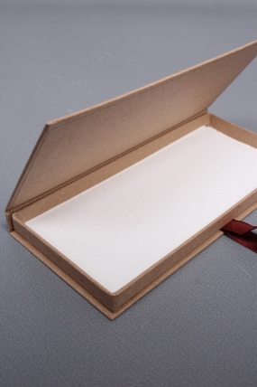 Подарочная коробка ДЛЯ ДЕНЕГ с бантом,крафт бумага, 172х83х16,коричневый   Д10303П.026